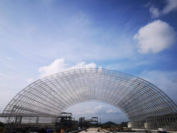 长葛煤棚网架加工厂案例