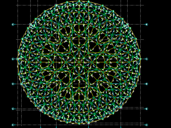 长葛明光正元广场圆形网架
