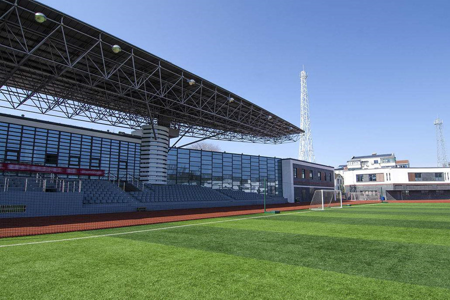 长葛体育场看台网架工程